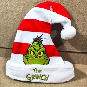 Dr. Seuss Red and White Grinch Holiday Christmas Santa Hat #7